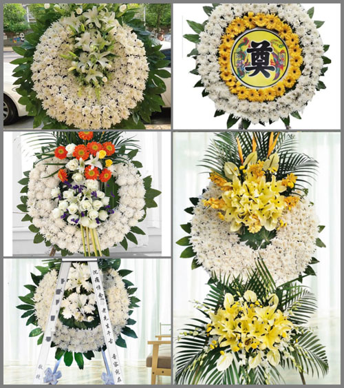 安徽安庆市怀宁县雷埠乡白桥村花圈速递